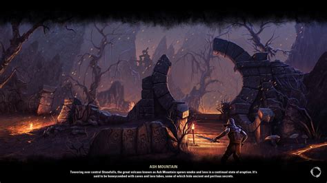 Image Ash Mountain Loading Screenpng Elder Scrolls Fandom