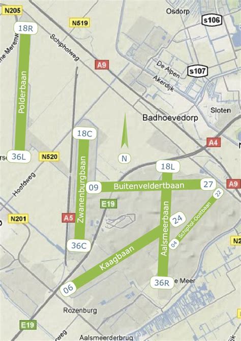 Parking Spotsrunway Schiphol Gmapnl