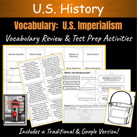 Us History Vocabulary Activities About Imperialism Test And Review