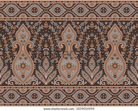 Seamless Traditional Indian Motif Stock Illustration 1039056994