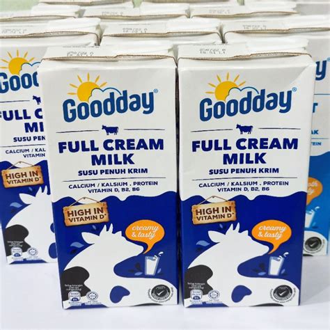 Goodday Uht Full Creamlow Fat Milk 1l Shopee Malaysia