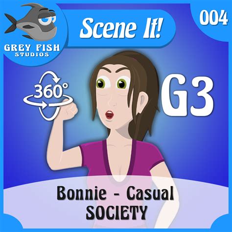 Bonnie Casual Grey Fish Studios Scene It Character Digital Download