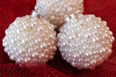 Pearl Christmas Tree Ornaments Two Sisters