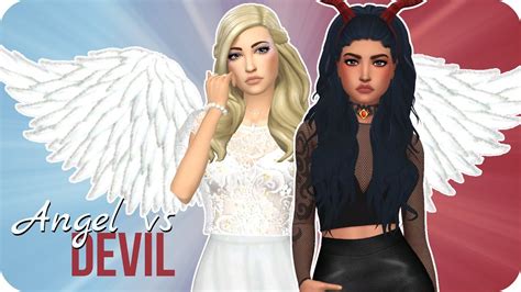 Angel Vs Devil Sims 4 Create A Sim 😇😈 Youtube
