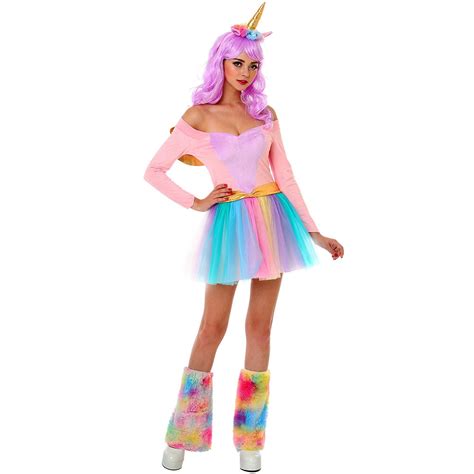 Boo Inc Rainbow Unicorn Halloween Costume For Adults Great For