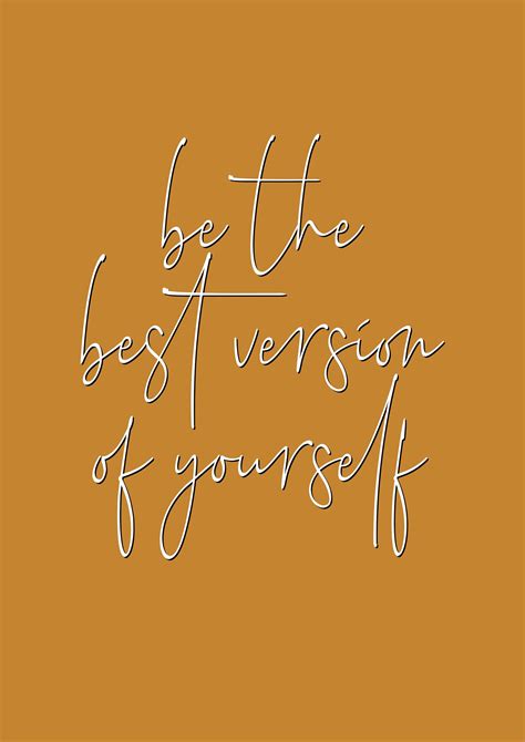 Inspirational Quote Print Be The Best Version Of Yourself Etsy 日本