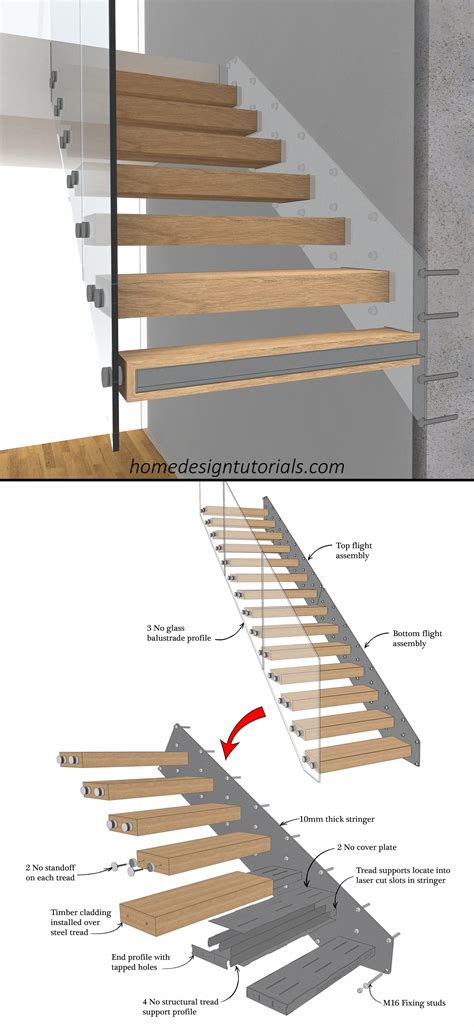 Learn To Design A Cantilevered Staircase Stairway Design Cantilever