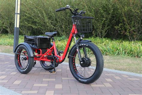 Folding Fat Tire Electric Tricycle Trike Moped Scooter With Big Tire