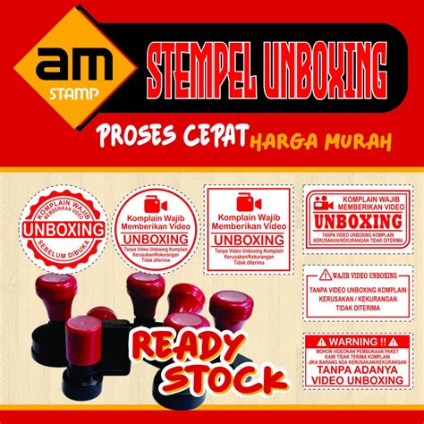 Jual Stempel Unboxing Tinta Otomatis Shopee Indonesia