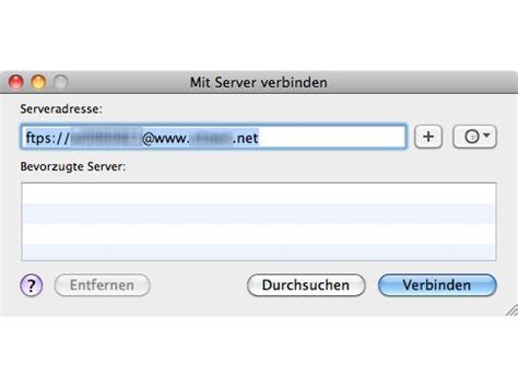 Und auch wenn ein mod neue erze hinzufügt, kann man die meistens trotzdem noch im nachhinein erstellen lassen! Verbindung herstellen: FTP-Server im Finder mounten | Mac Life