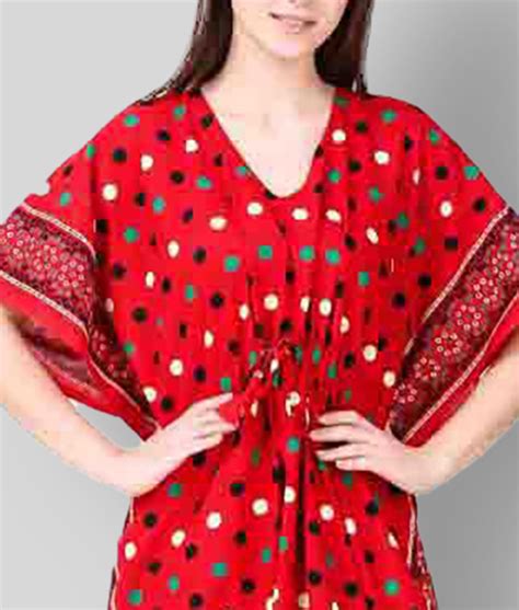 Buy Masha Red Cotton Womens Nightwear Nighty And Night Gowns Online At Best Prices In India