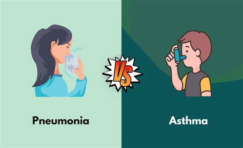 Pneumonia Vs Asthma Whats The Difference With Table