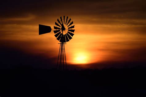 Wallpaper Sunset Windmill Wisconsin Farm Pepincounty 4928x3280