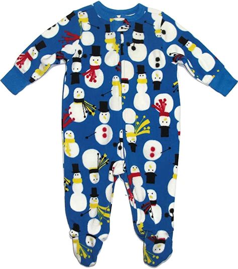 Old Navy Baby Boys 3 6 Months Winter Snowman Fleece Pajama