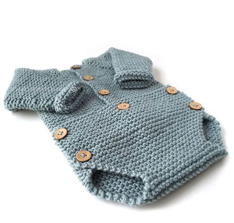 Knitted Onesie Musgo Baby Free Pattern And Tutorial