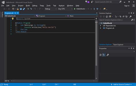 Visão Geral Para Desenvolvedores De Visual Basic Visual Studio