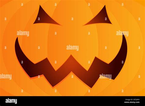 Halloween Pumpkin Face Background Vector Halloween Cartoon Illustration Stock Vector Image