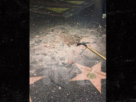 Donald Trumps Hollywood Walk Of Fame Star Vandalized Again With Pickax