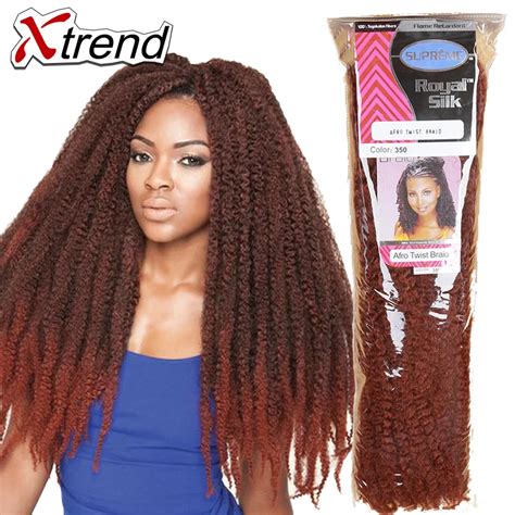 18 160g Afro Twist Braid Hair Synthetic Braiding Hair Crochet Afro Kinky Braiding Hair Marley
