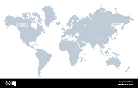 Illustration Of The World World Map Stock Photo Alamy
