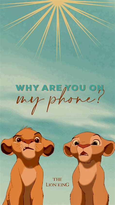 Lion King Wallpaper Cartoon Wallpaper Iphone Funny Phone Wallpaper