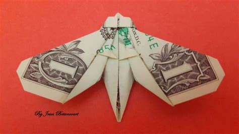 Dollar Origami Moth Origami Moth Dollar Bill Origami Dollar Origami
