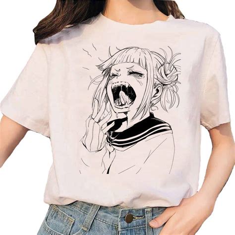 Camiseta Chica Bostezo Anime Yawn Girl T Shirt Wh505 Otaku Clothes