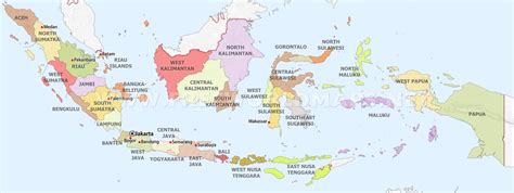 Map Of Indonesian Islands