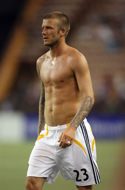 David Walked Around The Field Without His Shirt During A February David Beckham S Best
