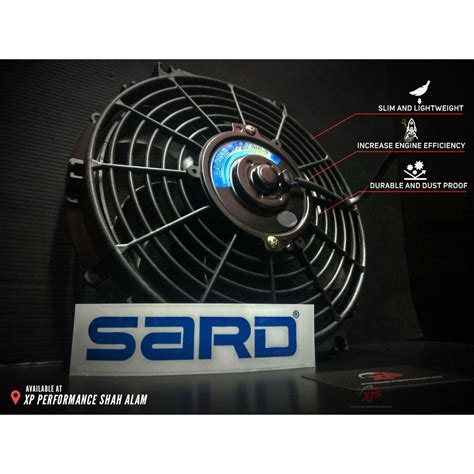 Original Ready Stock Sard Racing Cooling Radiator Fan 10 Inch 12000 Rpm