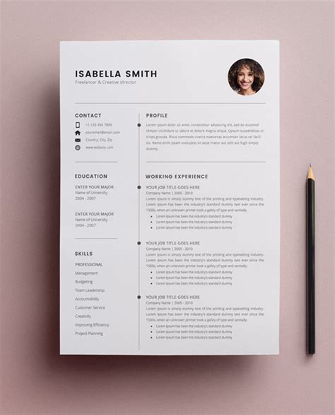 Jobscan's free microsoft word compatible resume templates feature sleek, minimalist designs and are formatted for the applicant tracking systems that. Free Resume Template 3 Page - CV Template | Freebies ...