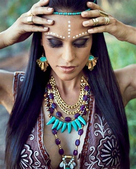 Idea by bohoasis on BOHO SPIRIT | Tribal makeup, Hippie chic fashion ...