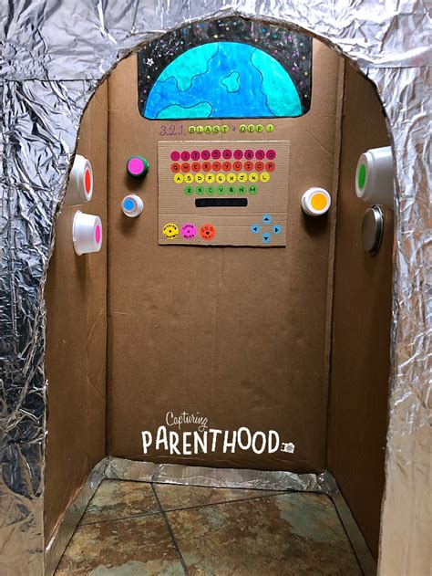 Diy Cardboard Rocket Ship • Capturing Parenthood Cardboard Rocket