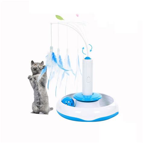 1pcs Pet Cat Electric Toy Spinning Funny Cat Stick Interactive Cats