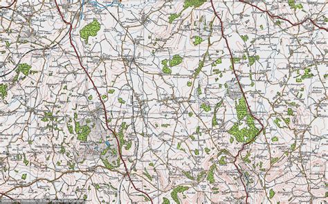 Historic Ordnance Survey Map Of Leigh 1919 Francis Frith