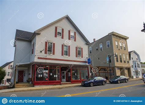 Historic Commercial Building Newmarket Nh Usa Editorial Stock Image
