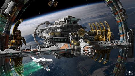 Sci Fi Space Station Hd Wallpaper Background Image 1920x1080