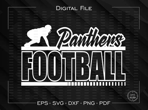 Panther Football Svg Football Svg Panthers Football Svg Etsy