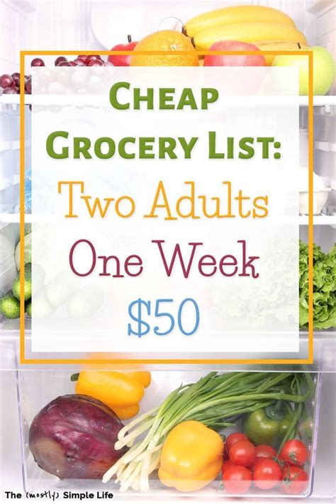 Here's what city prepping includes on their list of emergency food (make sure to watch it): Budget Grocery List: $50 a Week | Healthy grocery list ...