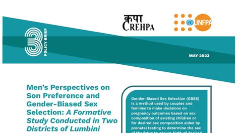 Unfpa Nepal Policy Brief Gender Gap In Birth Registration And The Practice Of Gender Biased