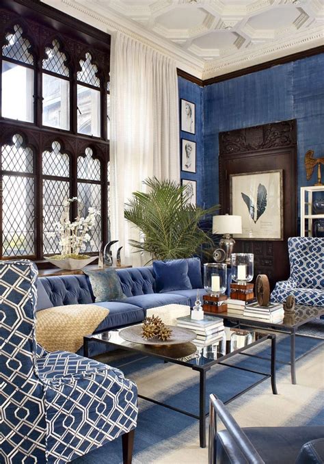 10 Living Rooms Decorated In Blue