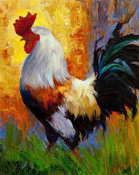 Roosters Chickens And Other Domestic Animal Paintings By Julie Jeppsen