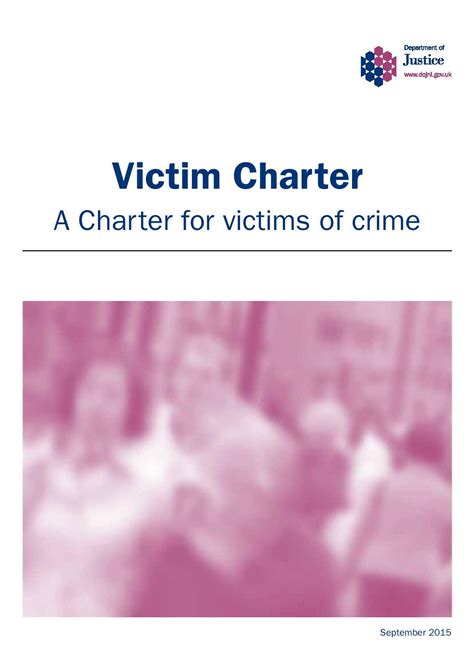 Victim Charter Commissioner For Victims Of Crime Northern Ireland