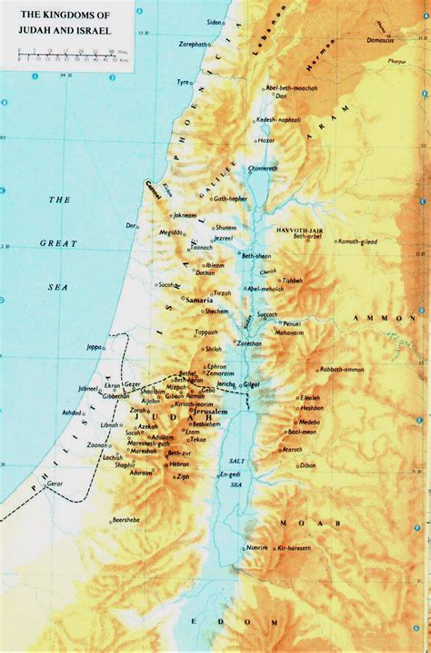 Map Of Israel And Judah Ancient Israel Bible Mapping Bible History