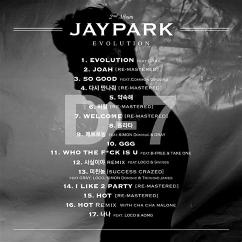 Jay Park Reveals The Full Track List To Evolution Album And Shares