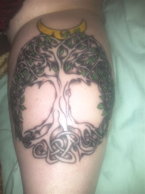 Moon and stars tattoo design. tree of life with moon | Skull tattoo, Tattoos, Skull