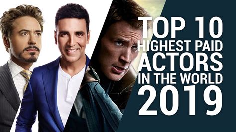 Top 10 Highest Paid Actors In The World 2019 Youtube