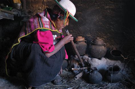 Woman Of Kallawaya Culture In Its Traditional Cuisine Republic Of Bolivia Photograph By Eric Bauer