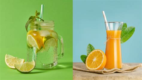 Lemonade Against Orange Juice Know Which Drink Gives More Energy