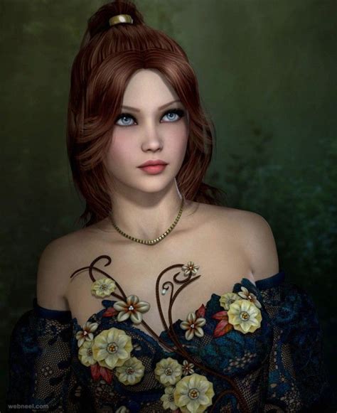 20 most beautiful and stunning 3d character designs and illustrations 3d girl 3d character women